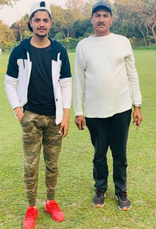 Sameer Rizvi with his father
