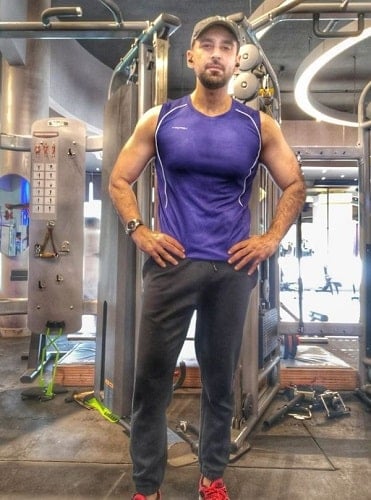 Sami Khan at a gym