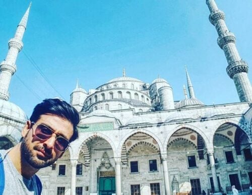 Sami Khan at a mosque