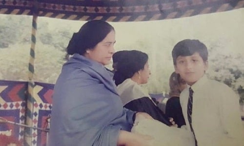 Sami Khan during his school days