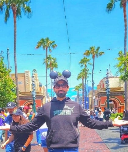 Sami Khan during his trip