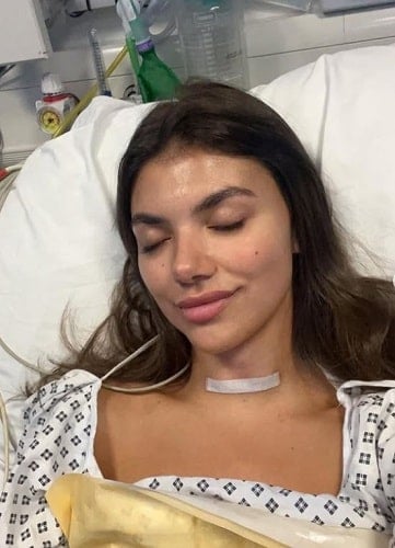 Samie Elishi post her surgery