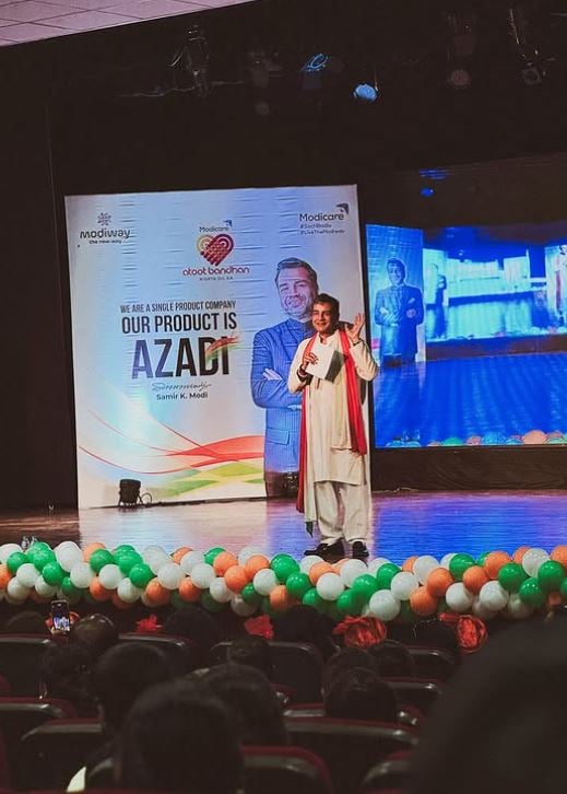 Samir Modi at one of events of Modicare Foundation