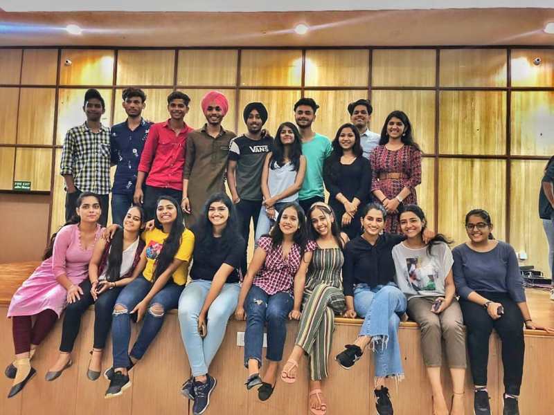 Samta Sudiksha (sitting second from right) with members of The Jalsa Bhangra Crew