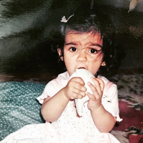 Sana Ganguly in childhood