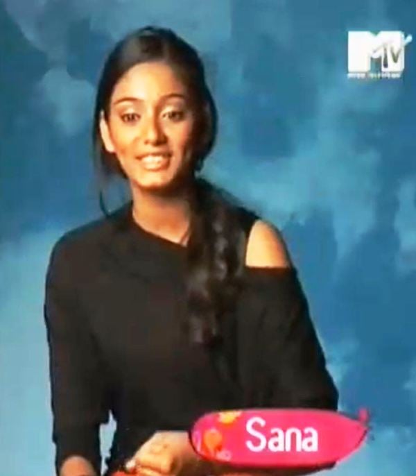 Sana Makbul in the reality show MTV Scooty Teen Diva (2009)