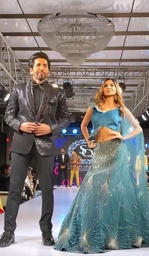 Sana Sultan Khan in a fashion shows