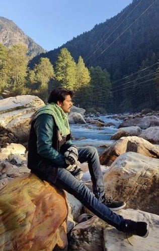 Sandeep Madhav during his vacation