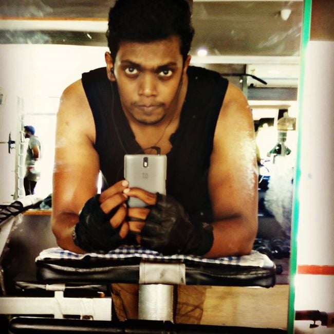 Sandeep Raj at the gym