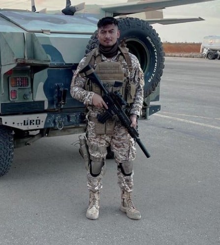 Sangay Tsheltrim as a Bhutanese soldierSangay Tsheltrim as a Bhutanese soldier