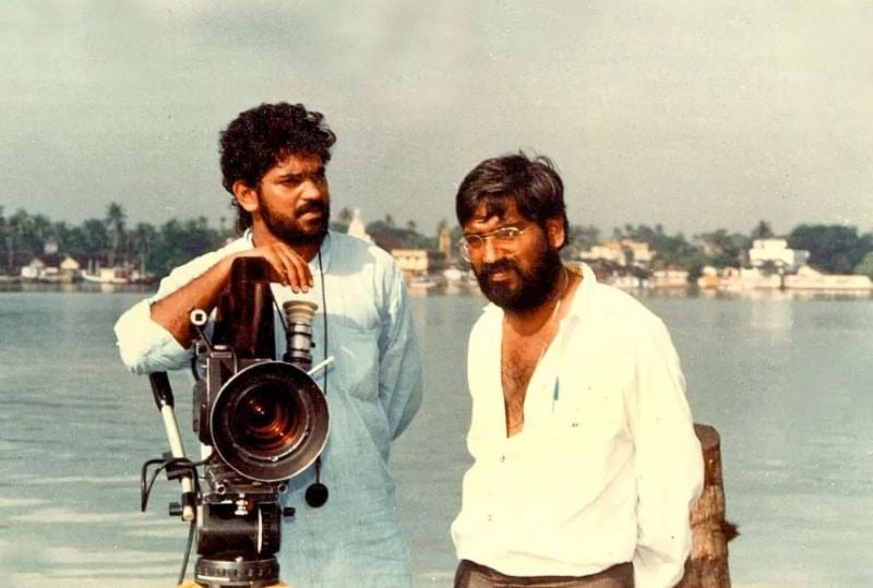 Sangeeth Sivan during the making of the film 