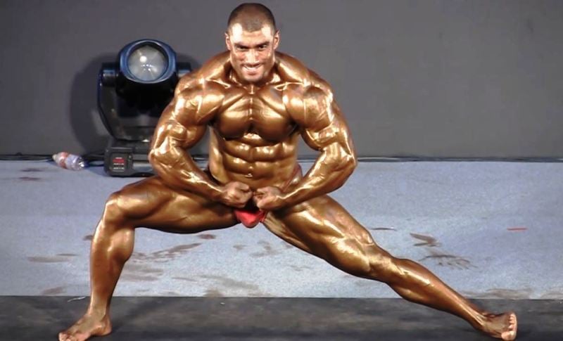 Sangram Chougule while competing in a championship