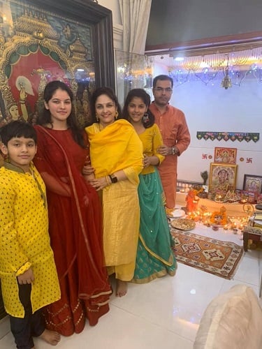 Sanidhi Singh during a pooja