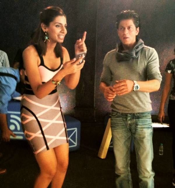 Sanjana Ganesan With Shah Rukh Khan