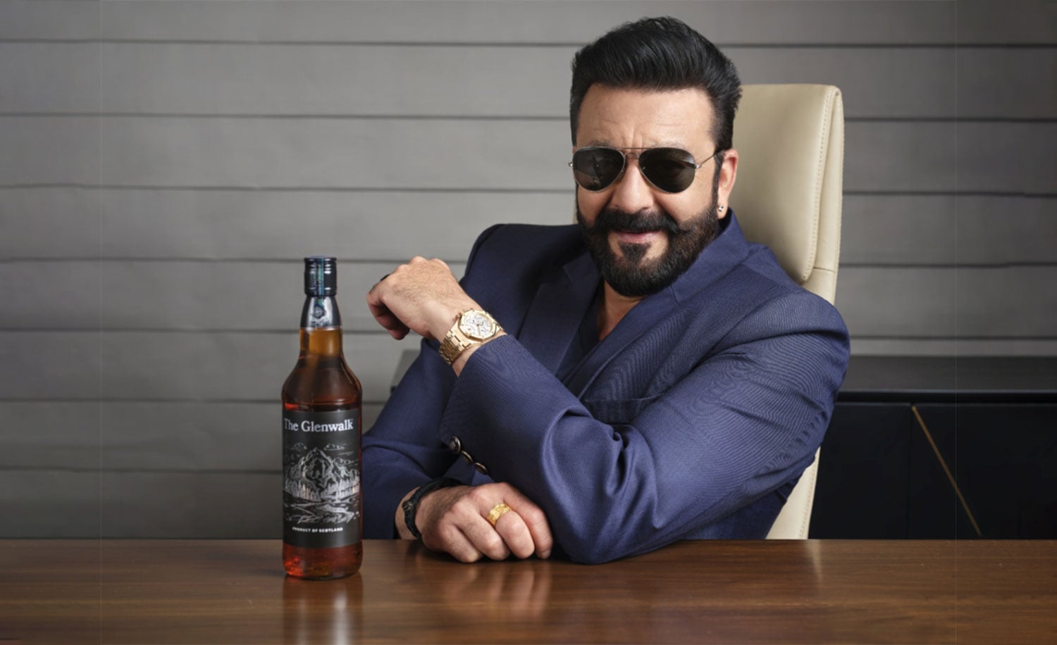 Sanjay Dutt promoting The Glenwalk Scotch whiskey