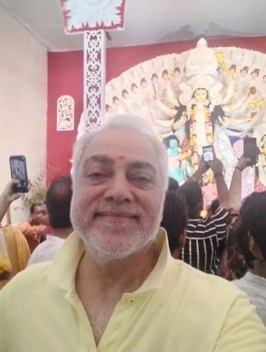 Sanjay Gandhi at Durga Pooja