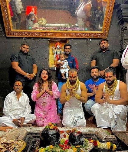 Sanjay Gujar in a temple