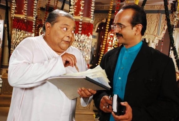 Sanjay Nath (right) in a still from the television show Bandini