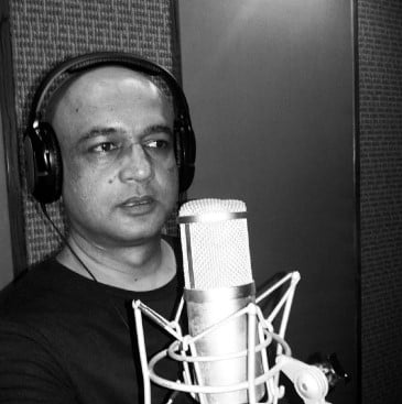 Sanjay Nath while working as a voice over artist