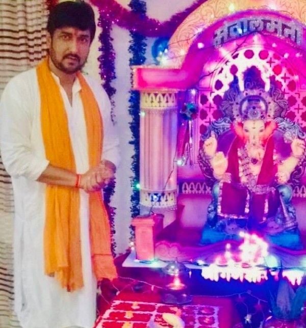 Sanjay Pandey visiting Lord Ganesha