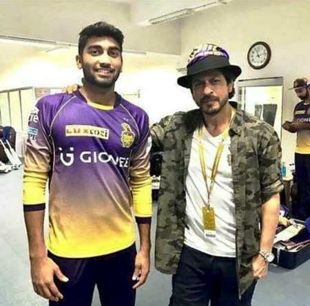 Sanjay Yadav with KKR owner Shah Rukh Khan