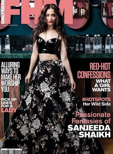 Sanjeeda Sheikh featured on FHM magazine cover