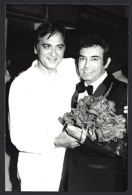 Sanjeev Kumar with Sunil Dutt