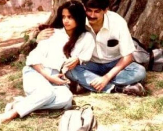 Sanjiv Kapoor with his wife, Upasna Kapoor
