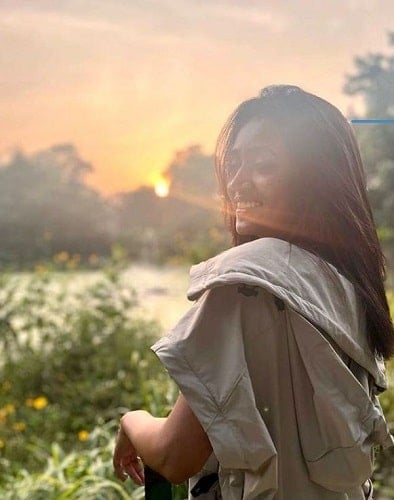 Sanvikaa during her vacation