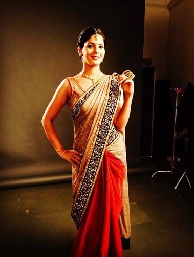 Sapna Gill in a print advertisement