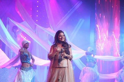 Sapna Mukherjee at a concert