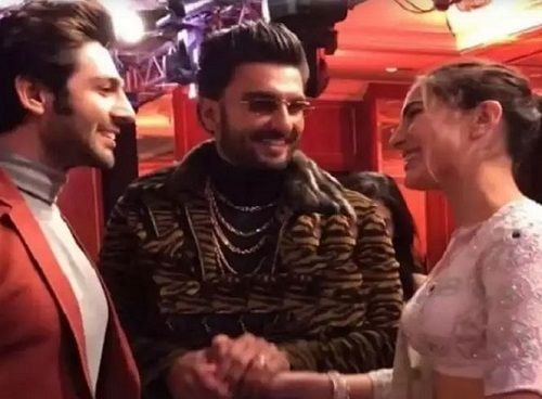Sara Ali Khan With Kartik Aaryan and Ranveer Singh