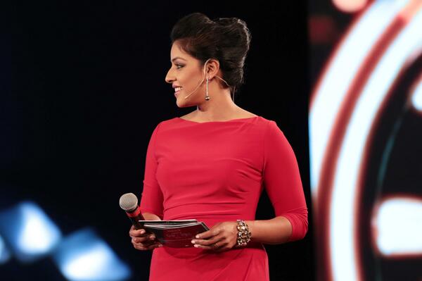 Sarah Jacob during a news show