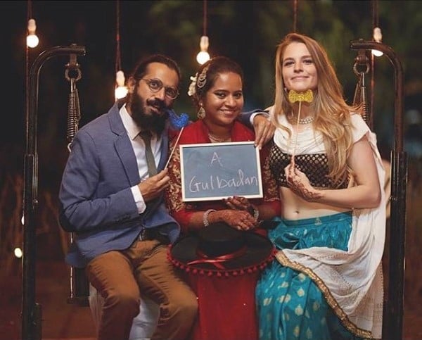 Sarang Sathaye along with Paula McGlynn and Anusha Nandakumar the co-founders of Gulbadan Talkies