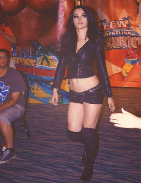 Saraya Bevis during Florida Championship Wrestling (FCW)