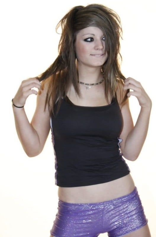 Saraya Bevis during her teenage years