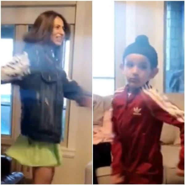 Sargun Mehta and Shinda Grewal dancing together