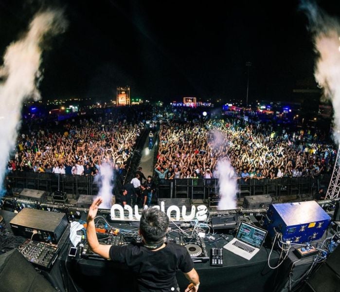 Sartek opening for Martin Garrix at an event organised by Sunburn