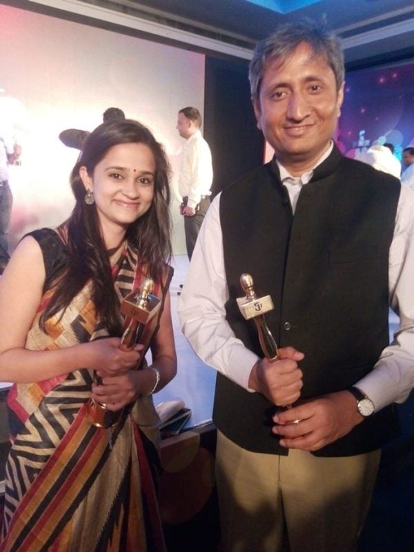 Sarvapriya Sangwan With Ravish Kumar
