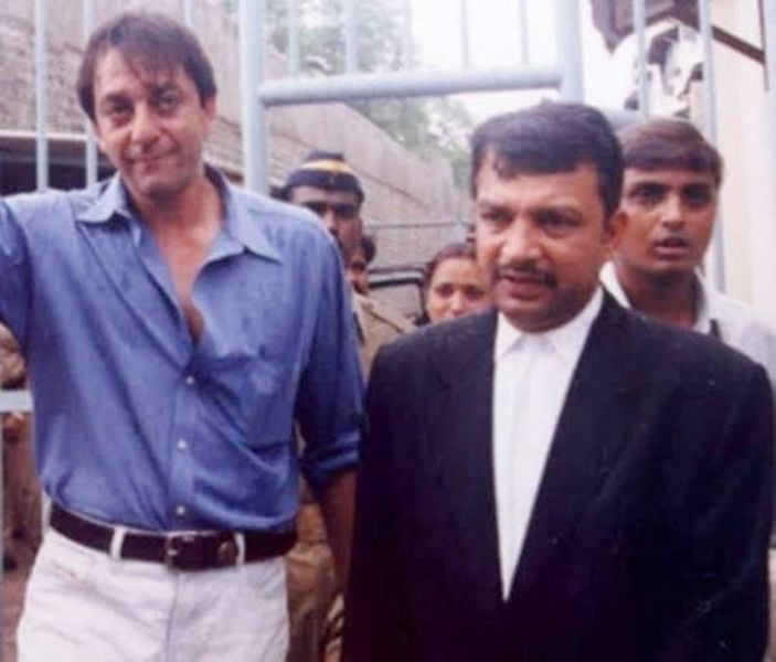 Satish Maneshinde with Sanjay Dutt