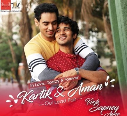 Satvik Bhatia on the poster of the film Kuch Sapney Apne