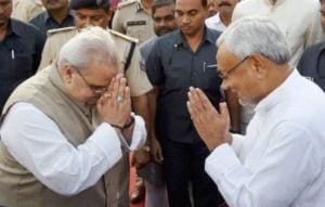 Satya Pal Malik with Bihar CM Nitish Kumar