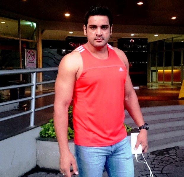 Saurav Gurjar during his younger days