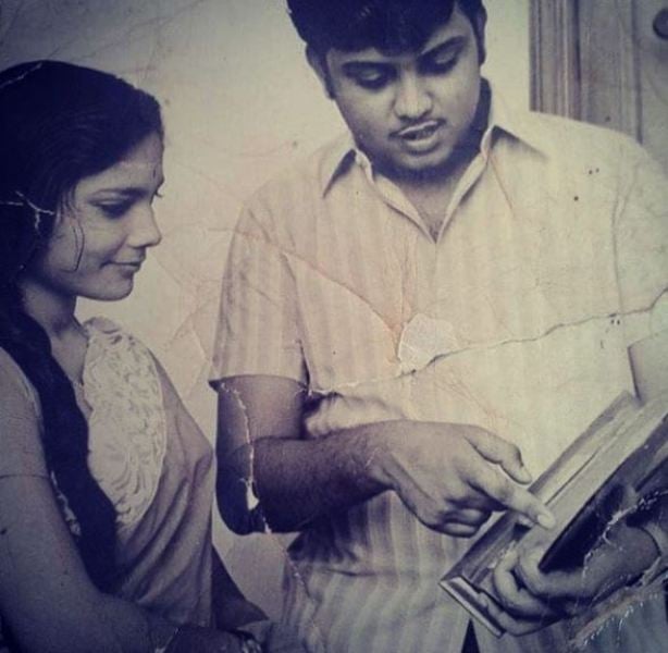 Savithri and S. P. Balasubrahmanyam in their youth