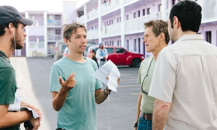 Sean Baker during the filming of The Florida Project