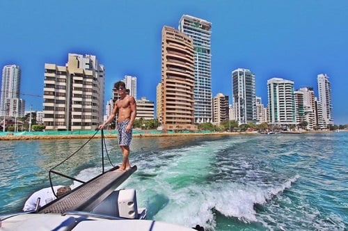 Sebastián Arias during his vacation