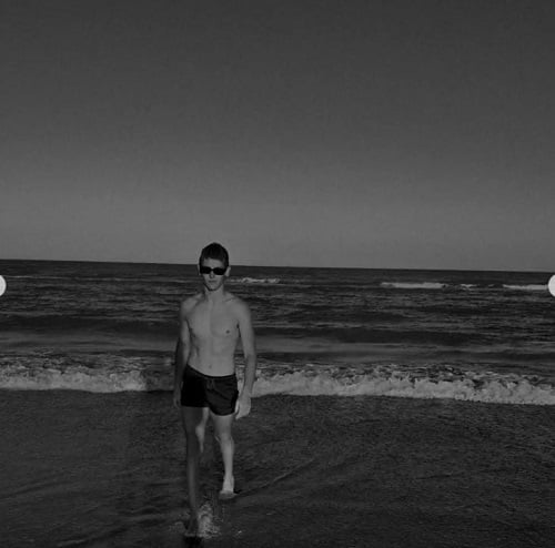 Sebastián Bello during his vacation