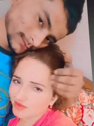 Seema Haider with Sachin Meena during their stay in Nepal