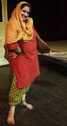 Seema Pahwa in a Theatre Play