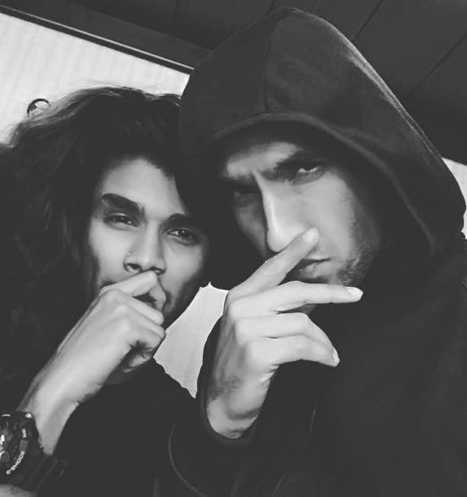 Sense Oneway with Ranveer Singh during the shoot of Gully Boy